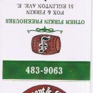 Matchbook Cover Pheasant & Firkin Toronto Ontario
