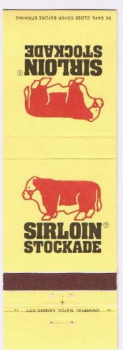 Matchbook Cover Sirloin Stockade Oklahoma City Oklahoma