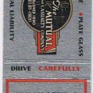 Matchbook Cover Shelby Mutual Insurance Agency George Williams Shelby Ohio