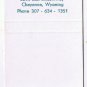 Matchbook Cover East Cheyenne National Bank Wyoming Happy Birthday America WW2
