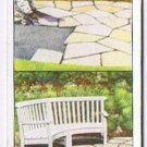 Wills Cigarette Card Garden Hints #2 Paved Surround For Garden Seat