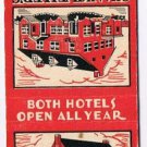 Matchbook Cover Shankweilers Hotel Fogelville & Slatington Highway Pennsylvania