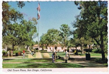 California Postcard San Diego Old Town Plaza