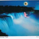 Ontario Postcard Niagara Falls The American Falls Illuminated Moonlight