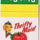 VINTAGE DIAMOND Matchbook Thrifty Maid Catsup Blue Bay Tuna Diamond Match