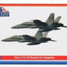 Enduring Freedom Picture Card #80 FA-18 Hornets In Formation  Topps 2001