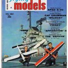 Flying Models Magazine Designs & Data Apr-May 1964 SPAD S-VII WW1 Wildcat Zephyr