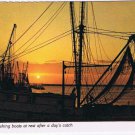 Postcard Florida Fishing Boats At Rest After A Day's Catch