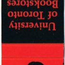 Ontario Matchbook Cover University Toronto Bookstores Red Print Seller Eddy