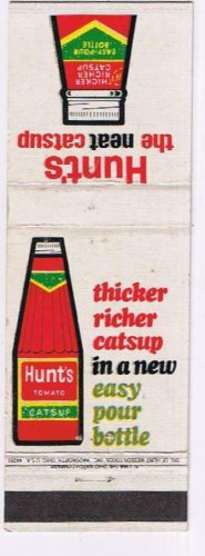 Matchbook Cover Hunt's Tomato Catsup Hearty Hero Recipe