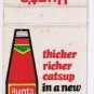 Matchbook Cover Hunt's Tomato Catsup Hearty Hero Recipe