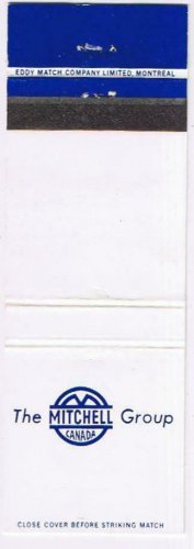 Matchbook Cover The Mitchell Group St Laurent Montreal Quebec