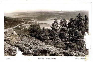 Sheffield England Postcard Rivelin Valley RPPC Lawrence Photo