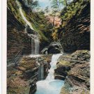Watkins Glen New York Postcard Rainbow Falls Curteich A-52139 1913
