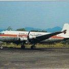 Postcard Airplane Douglas DC-4 SADELCA Colombia