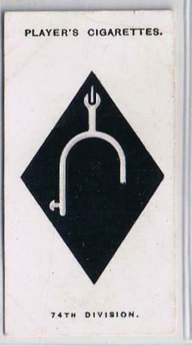 John Player Army Corps Divisional Signs 24 74th Regular Cigarette Card