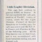 John Player Army Corps Divisional Signs 19 14th Light Cigarette Card