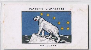 John Player Army Corps Divisional Signs 38 7th Corps Cigarette Card