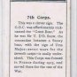 John Player Army Corps Divisional Signs 38 7th Corps Cigarette Card