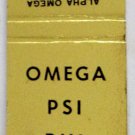 Matchbook Cover Omega Psi Phi