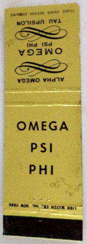 Matchbook Cover Omega Psi Phi