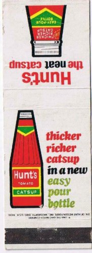 Matchbook Cover Hunt's Tomato Catsup Quick Dip Sandwich Recipe