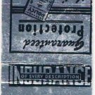 Matchbook Cover Clarkson Insurance Agency Two Rivers Wisconsin