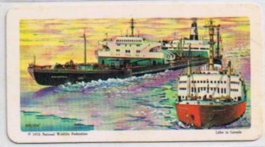 Brooke Bond Red Rose Tea Cards The Arctic #18 Manhattan Supertanker Voyage