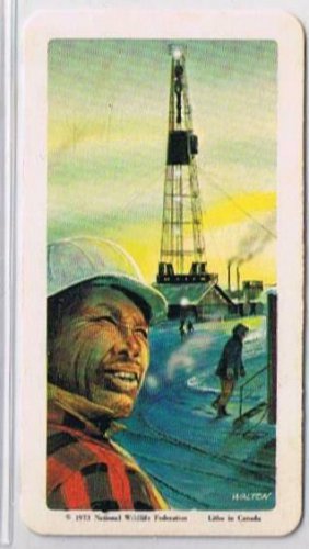 Brooke Bond Red Rose Tea Cards The Arctic #20 Wildcat Drill Rig
