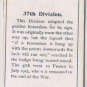 John Player Army Corps Divisional Signs 11 37th Cigarette Card