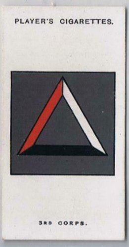 John Player Army Corps Divisional Signs 18 3rd Corps Cigarette Card