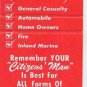 Matchbook Cover Archie Keltz Insurance Agency Ferndale Michigan Citizens Man