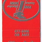 Matchbook Cover Village Realty & Insurance Twin Lakes Wisconsin Orange