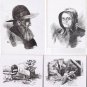 Peter Etril Snyder Prints (4) Ontario Mennonite Portrait & Scenes 8" x 10"