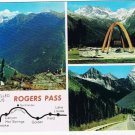 British Columbia Postcard Driving Rogers Pass Canadian Rockies Multi View
