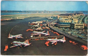 Postcard La Guardia Airport New York City New York