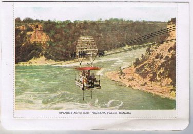 Ontario Postcard Folkard Niagara Falls Spanish Aero Car 1929