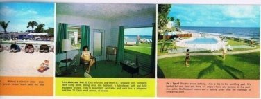Bob's Ocean Villas Advertising Brochure Pampano Beach Florida Sun Fun & Rest