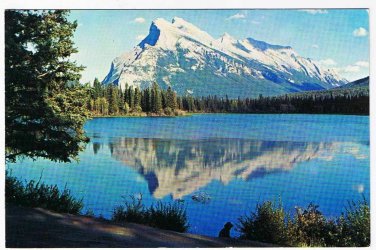 Alberta Postcard Mount Rundle Canadian Rockies