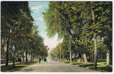 Ontario Postcard Toronto Jarvis Street Buggy