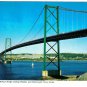 Nova Scotia Postcard Halifax Dartmouth Murray McKay Bridge Boats