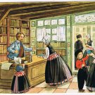Holland Netherlands Postcard Typical Dutch Shop Scene