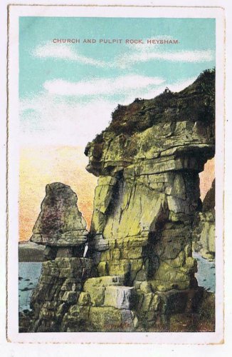 United Kingdom Postcard Heysham Church & Pulpit Rock Star Series G D & D London
