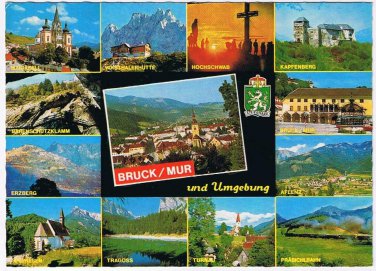 Austria Postcard Bruck an der Mur Steiermark Multi View