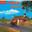 Postcard Greetings From Amish Country Little Red Schoolhouse Pennsylvania