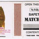 Matchbox Cover No Frills Safety Matches Blue Acara Aequidens Pulcher