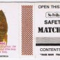 Matchbox Cover No Frills Safety Matches Blue Acara Aequidens Pulcher
