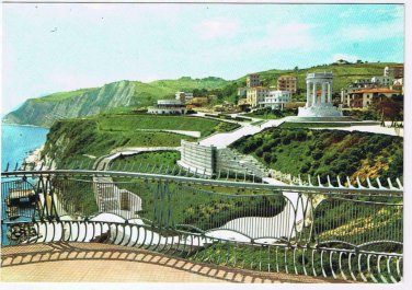 Italy Postcard Ancona Passetto & Monument to Those Fallen For The Country