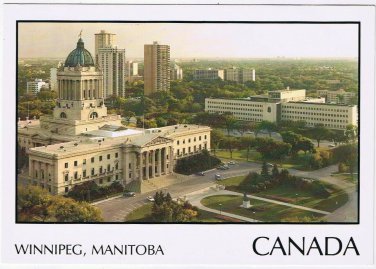 Postcard Winnipeg Manitoba Legislative Building