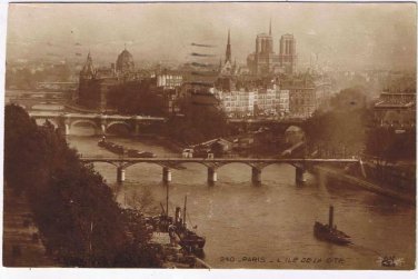 France Postcard Paris L'Ile De La Cite